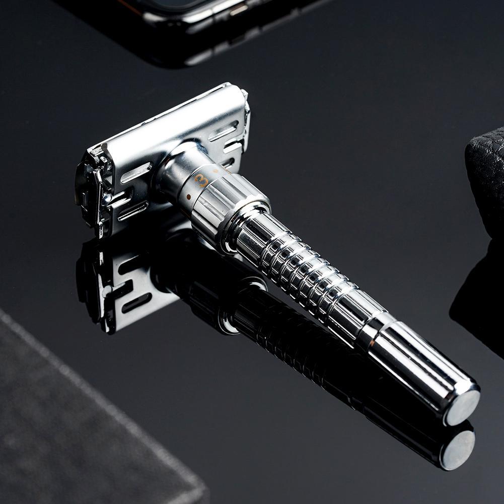 Adjustable Double Edge Safety Razor Vintage Mens Manual Shaver VOPPV