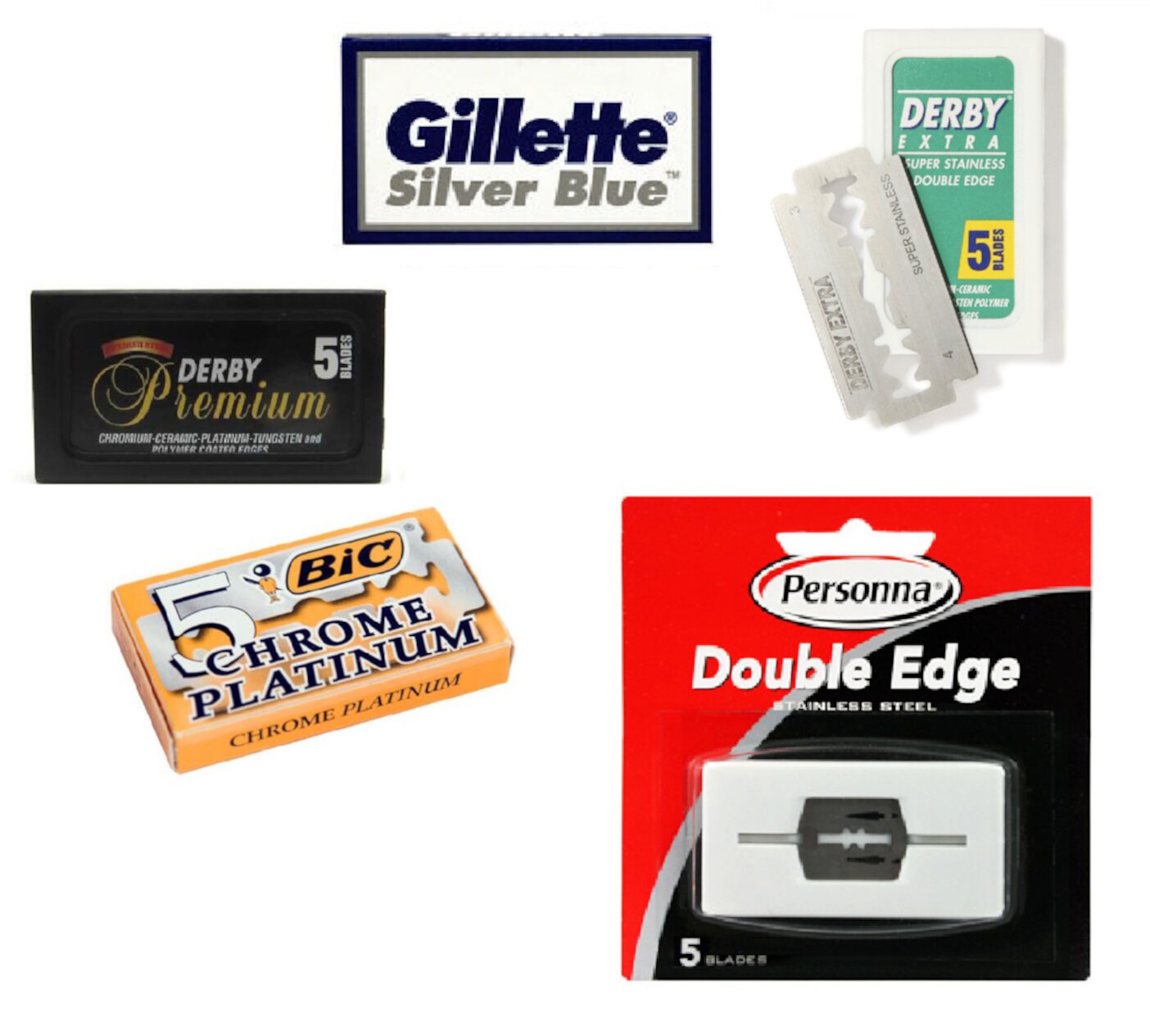 Double Edge Safety Razor Blade Sampler: Beyond BodiHeat Patch, 1 Ct Derby