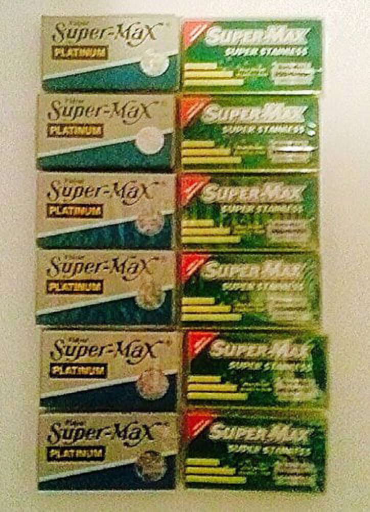 Double Edge Razor Blade Super Max 60 Pack G.B.S