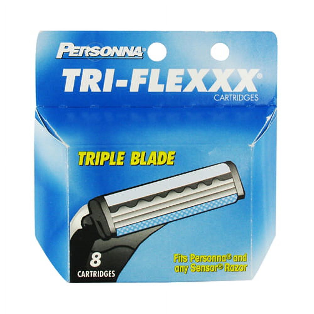 Personna Tri-Flexxx Triple Blade Cartridges For Men - 8 Ea, 2 Pack Personna