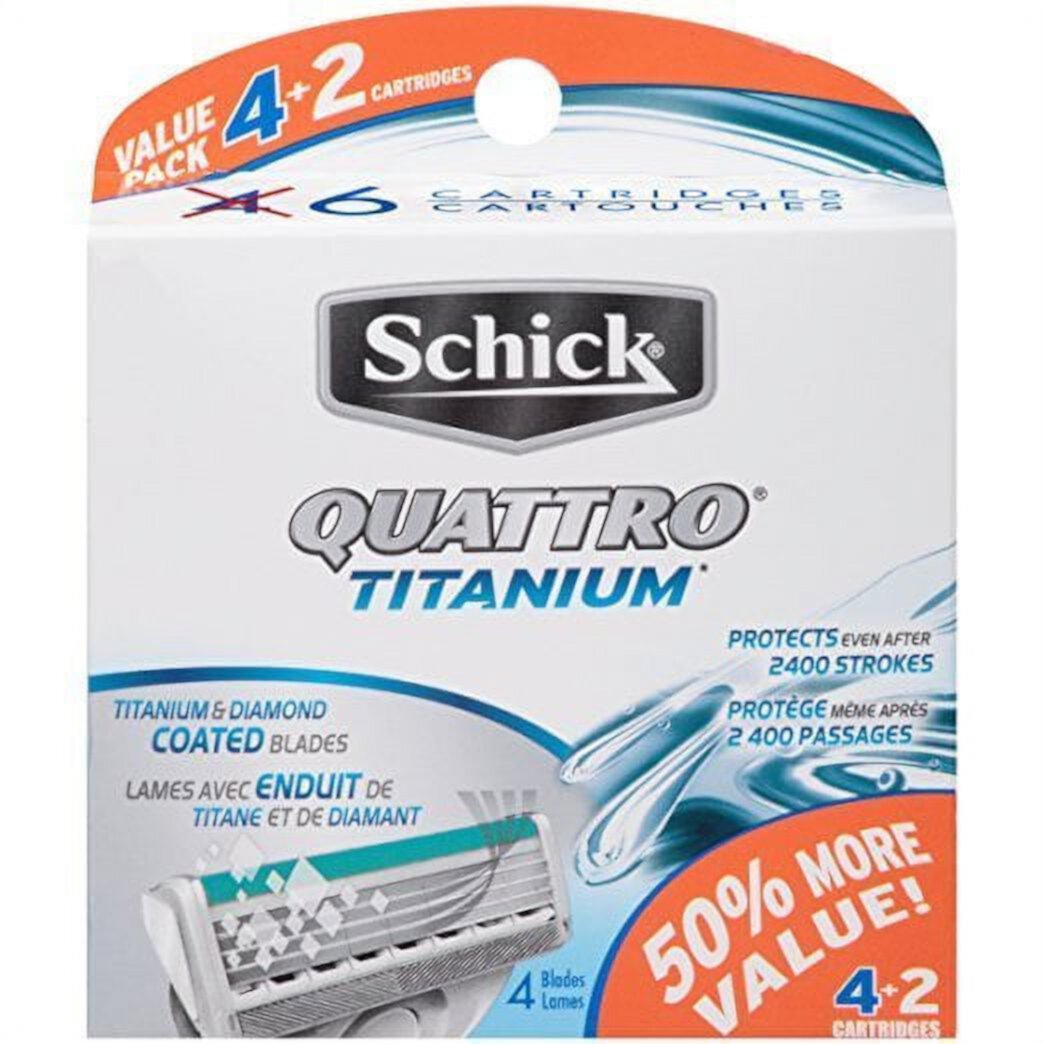 Schick Quattro Titanium Razor Cartridges Schick