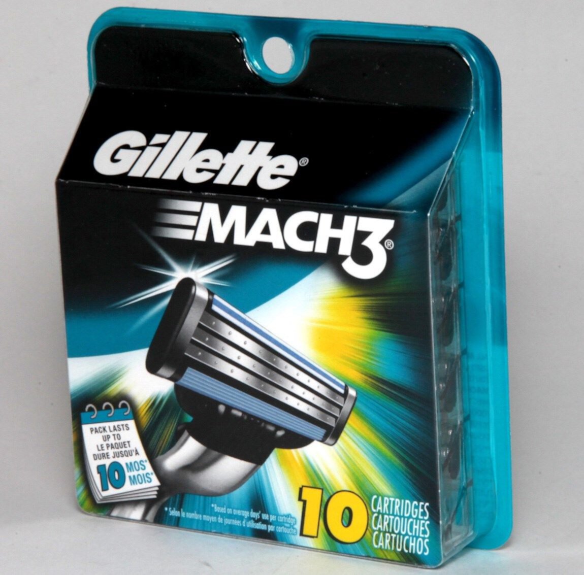 Gillette Mach3 Mens Razor Blade Refill Cartridges, 10 ct Gillette