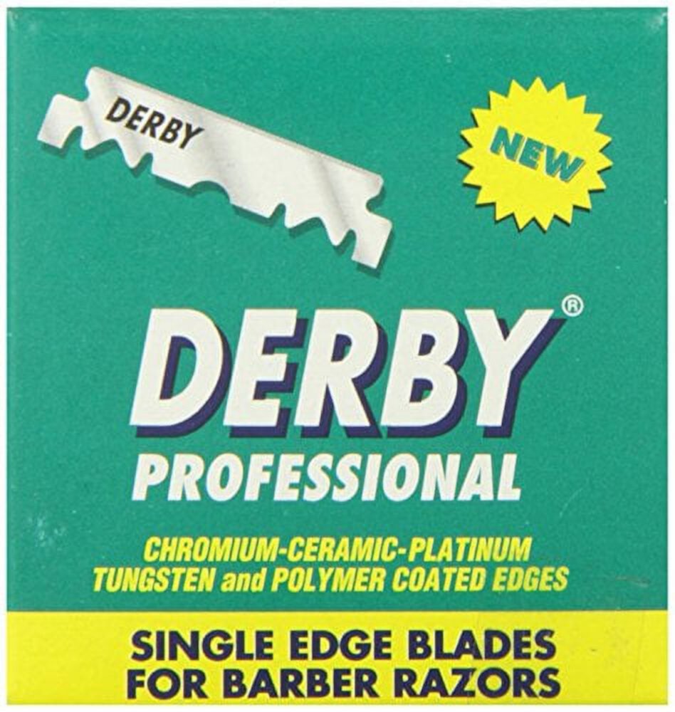 Derby Professional Single Edge Razor Blades, 100 Count Derby