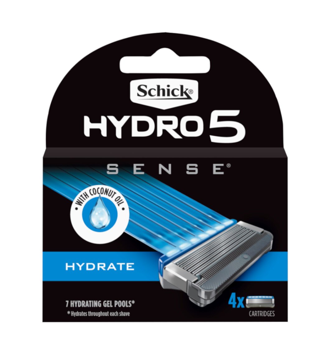 Schick Hydro 5 Sense Hydrate, Refill Blade Catridges, 4 ct Schick