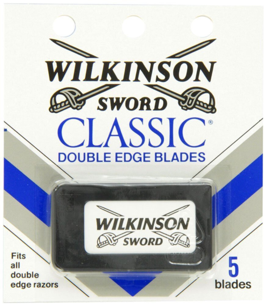 Лезвия для бритья CLASSIC с двойным лезвием, 10 штук (2 упаковки по 5 лезвий) Wilkinson Sword