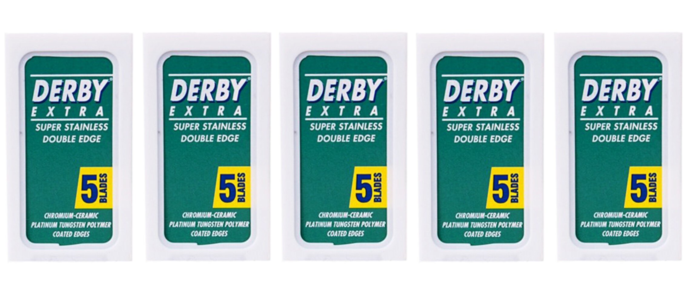 Derby Extra Standard Double Edge Safety Razor Blades, 25 Count Derby