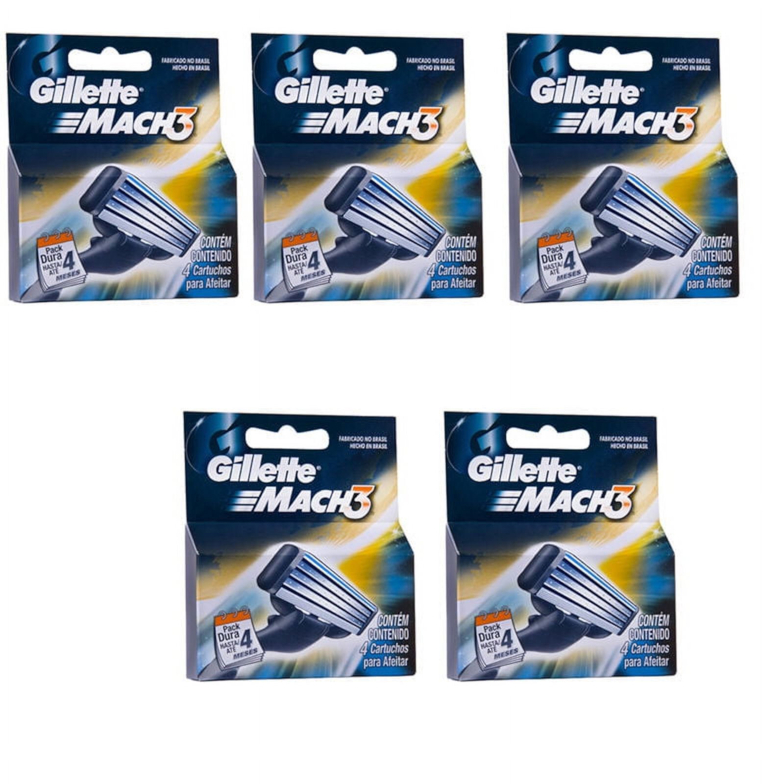 20 Mens Gillette MACH3 Razor Blade Refill Cartridges 5 packs of 4 Visit the Gillette Store