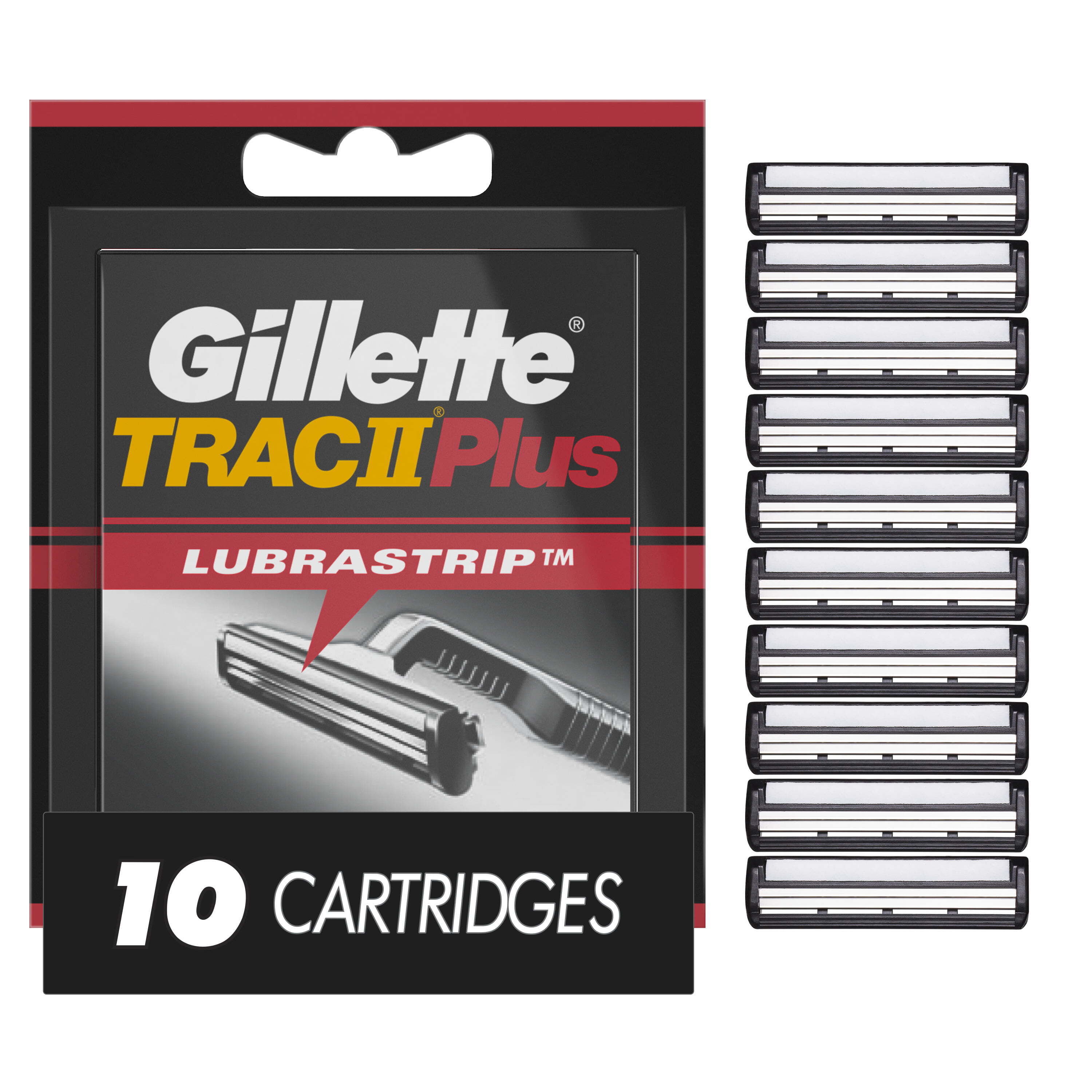 Gillette Men's Trac II Plus Razor Blade Refills, 10 Count Visit the Gillette Store