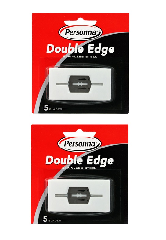 Personna Double Edge Blades Stainless Steel Refill Blades, 5 ct. (Pack of 2) Personna