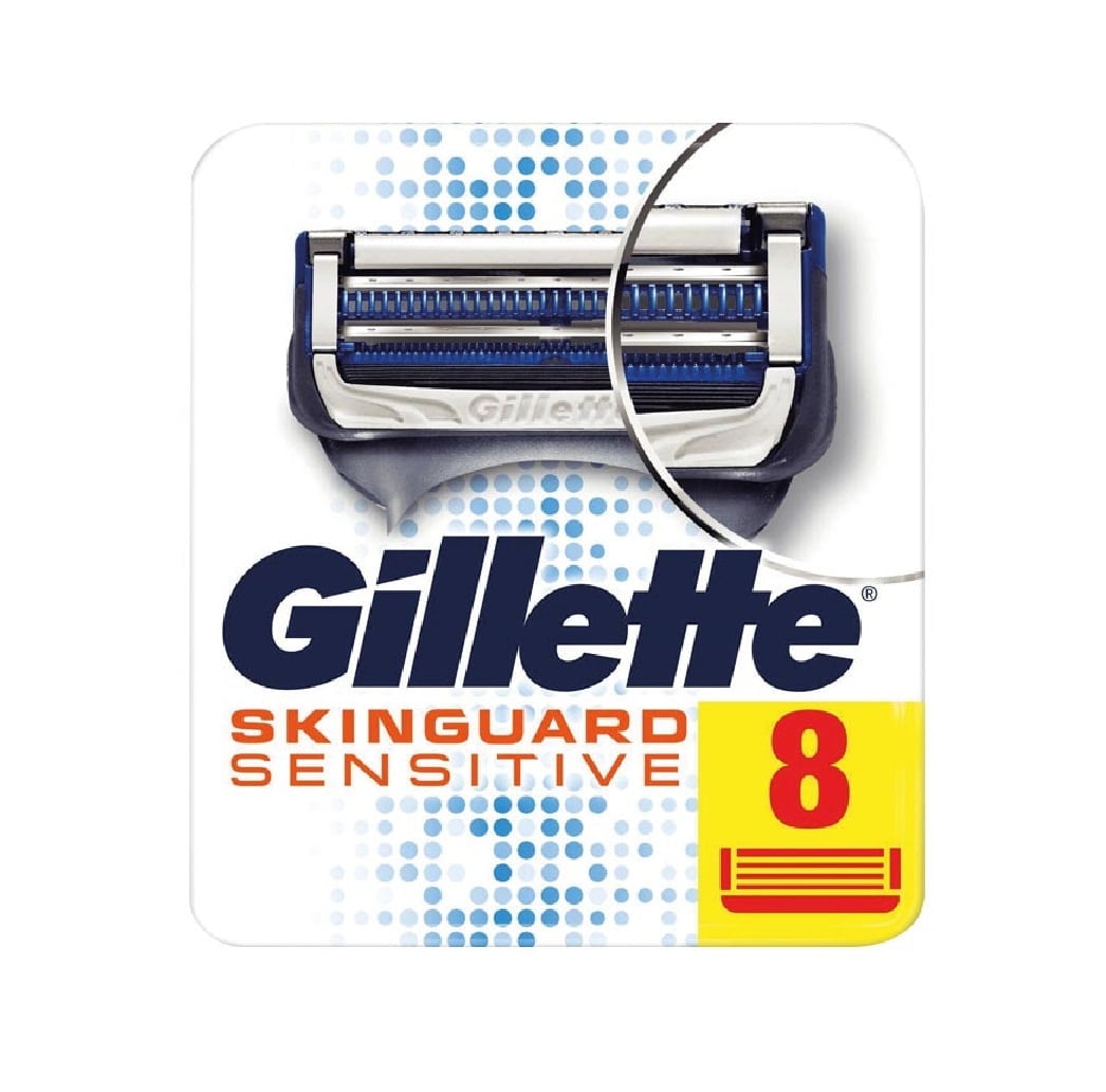 Gillette Skinguard Sensitive Refill Razor Blade Cartridges for Men, 8 ct Gillette