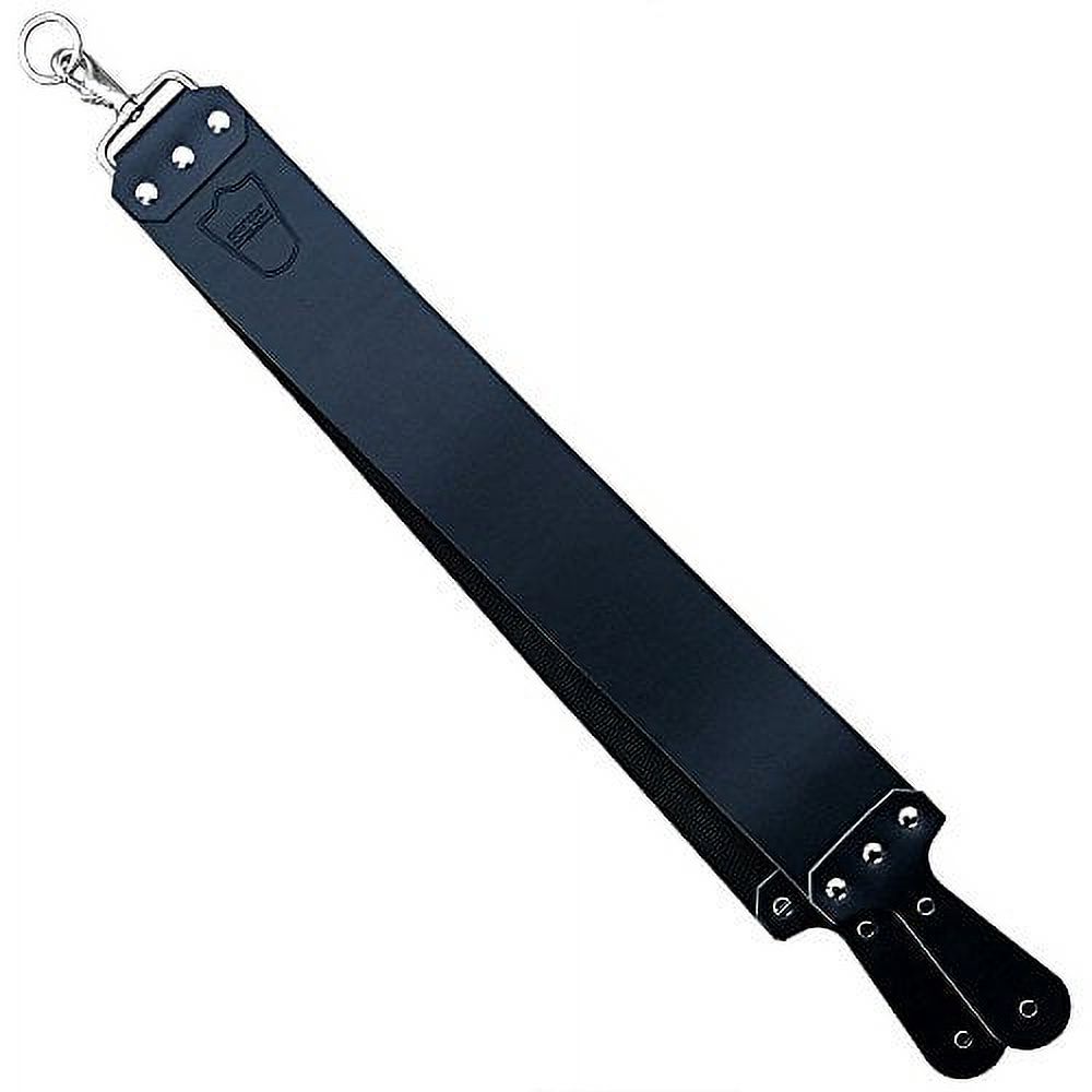 Parker’s Latigo Leather Straight Razor Strop for Razors & Knives –3” x 27” (Black) Parker Safety Razor