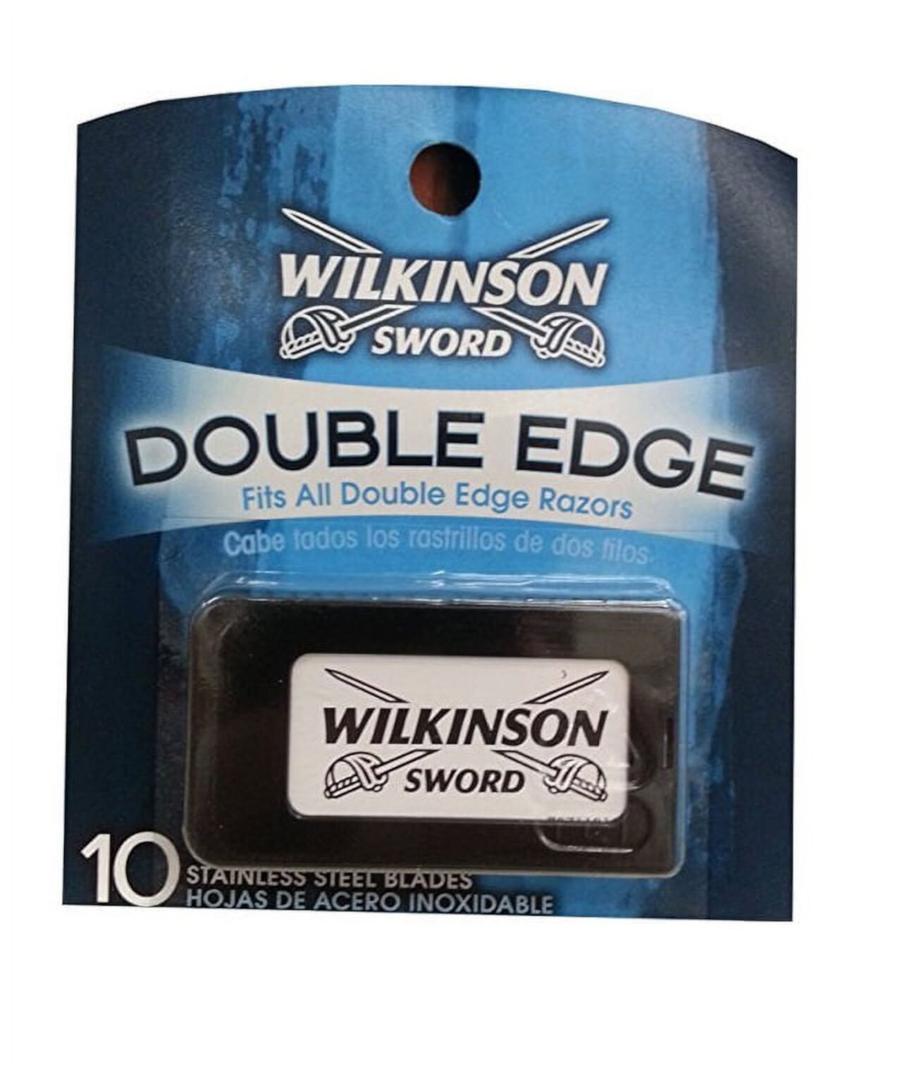 Wilkinson Sword Double Edge Razor Blades, 10 ct. (Pack of 1) + LA Cross Tweezers 71817 Wilkinson Sword