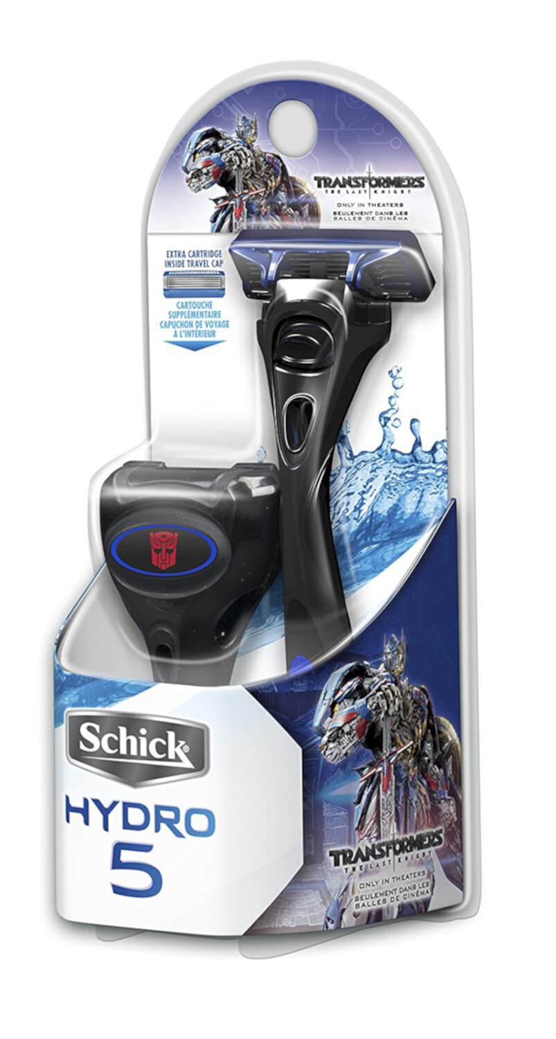 Schick Hydro 5 Limited Edition"Transformers: The Last Knight" Razor For Men with Unique Travel Cap and 1 Refill, Optimus Prime Razor Pack While Supplies Last Schick