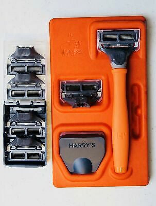 Harry's Men's Razor Set with 6 Razor Blades Bright Orange Visit the Harry's Store