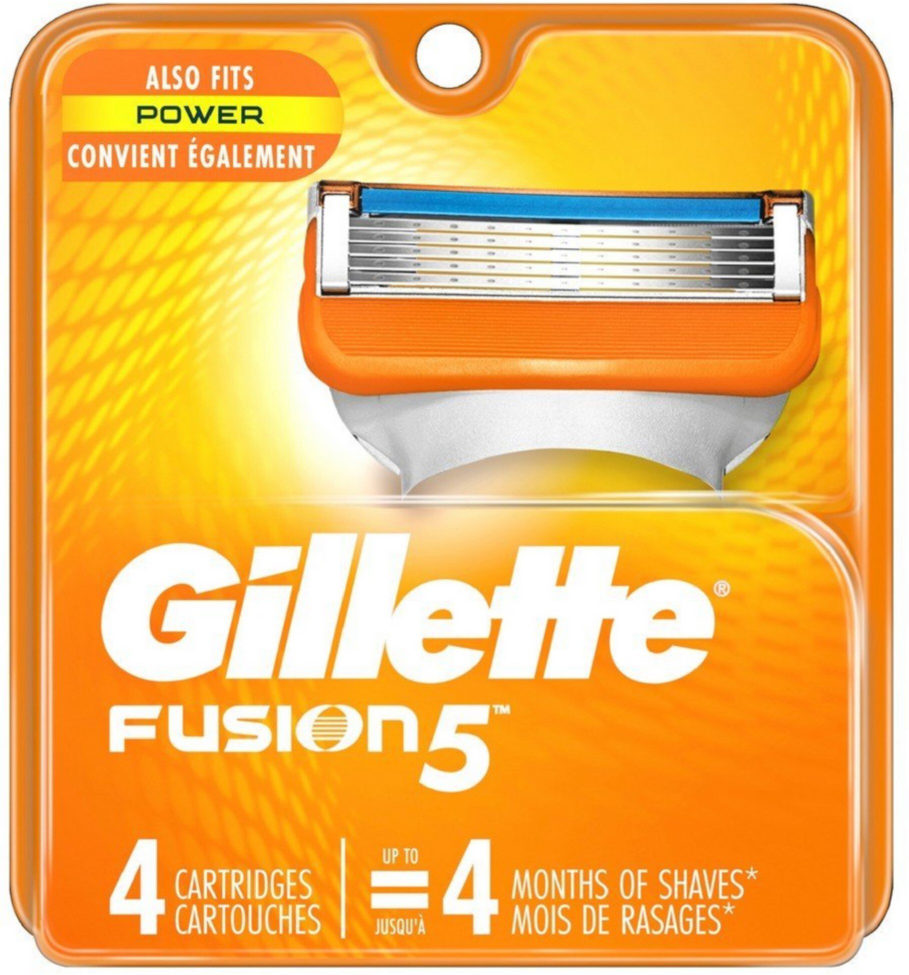 Gillette Fusion Power Cartridges 4 Each Gillette