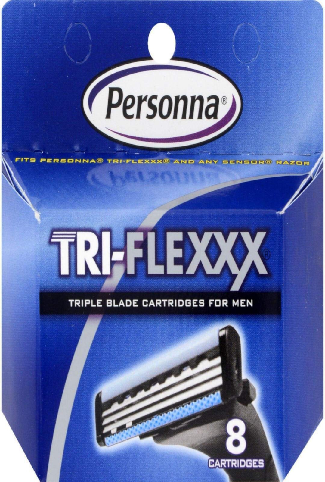 Personna Tri Flex Cartridge, 8 Count Personna