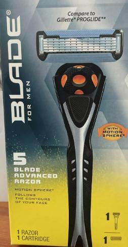 CVS Blade for Men 5 Blade Advanced Razor + Cartridge w/ Motion Sphere N/A