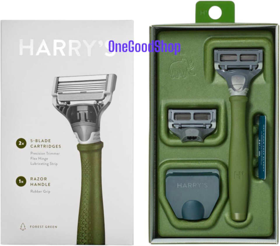 Harry's Truman Razor + 2 Blade - Forest Green Set Harry's