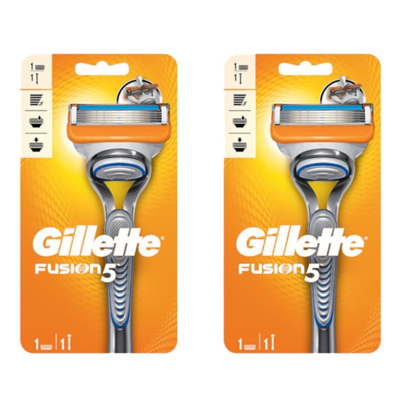 2 Pack Of Gillette Fusion5 Men’s Razor Handle + 1 Blade Refill Visit the Gillette Store