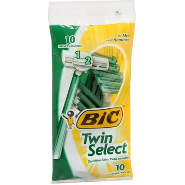 Bic Twin Select Shavers For Men Sensitive Skin 10 Each BIC