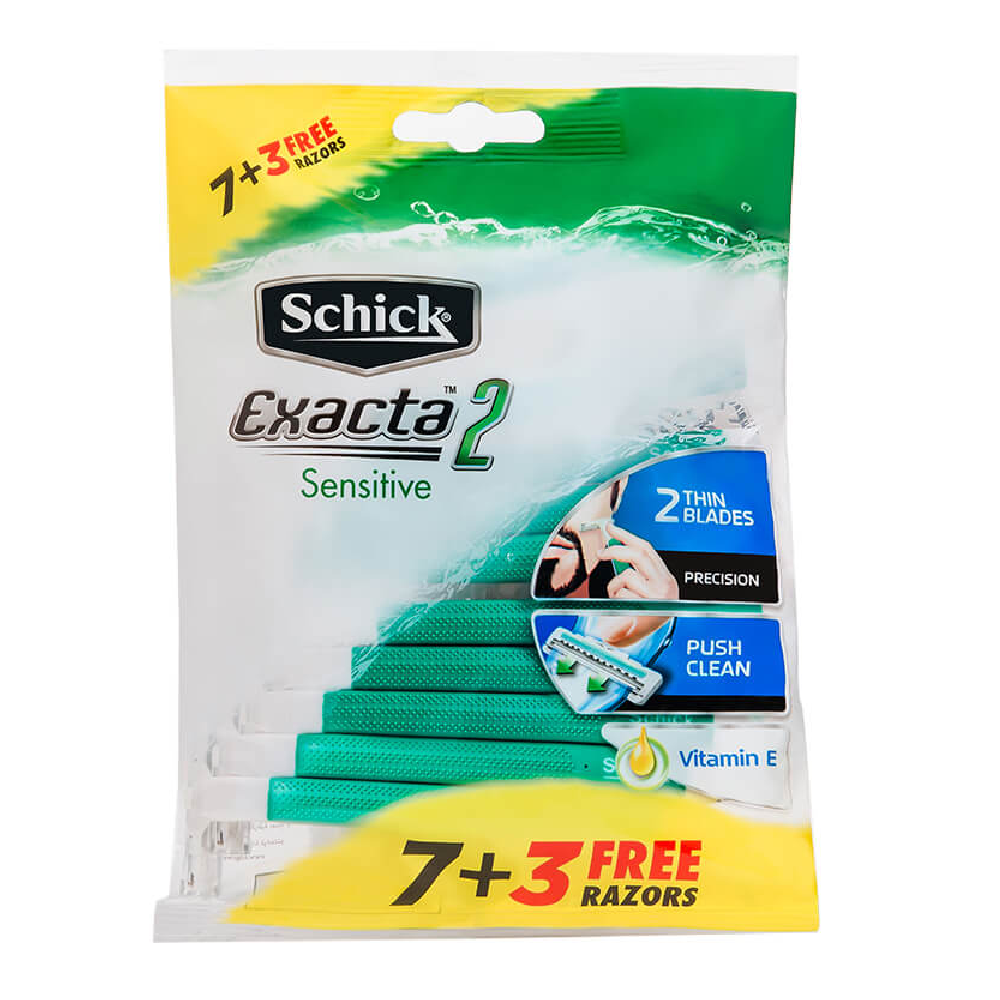 Schick Exacta 2 Sensitive Disposable Razors, 10 ct Schick