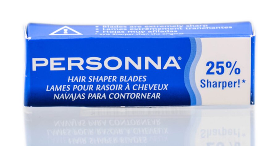 Personna Hair Shaper Blades, Glide Coated, Extra Sharp Stainless, 5 Count Personna