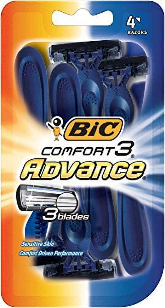 BIC Comfort 3 Advance Men's Disposable Razor, (Pack of 48) BIC