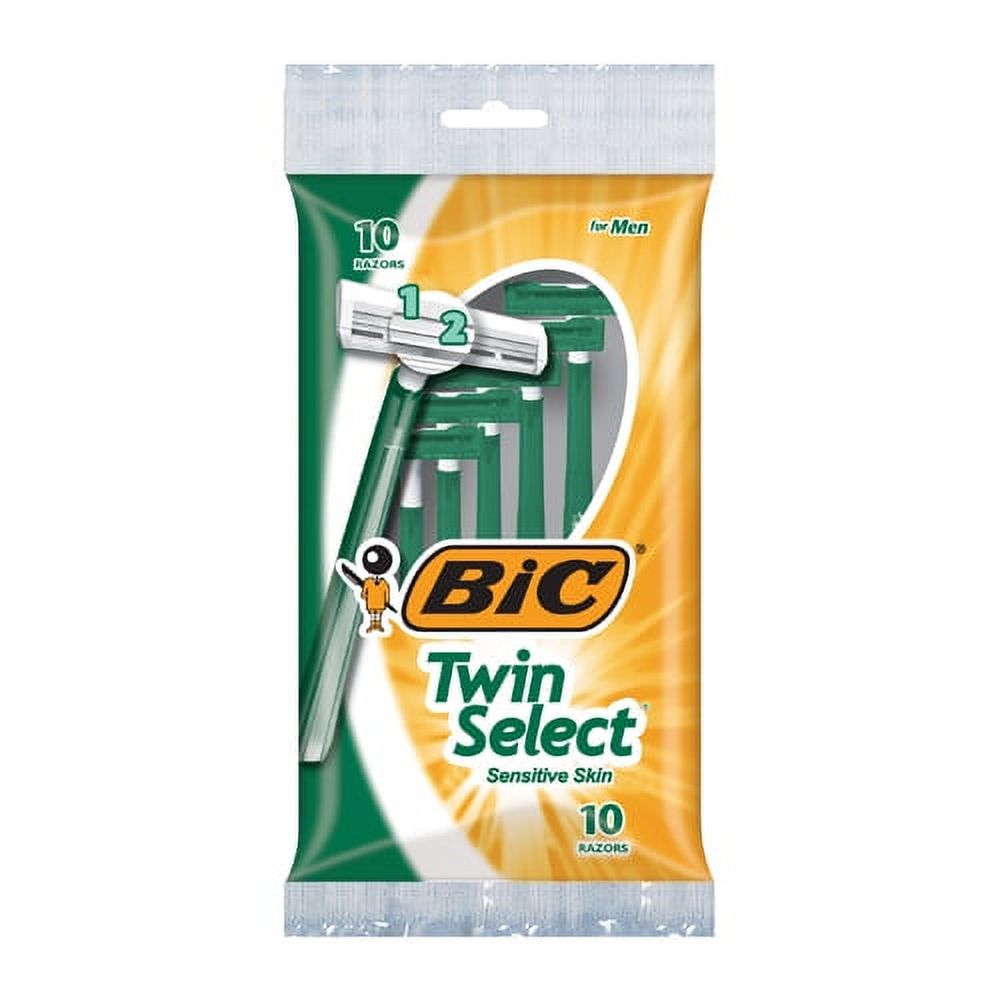 Bic Twin Select Shavers For Men Sensitive Skin, 10 Ea BIC