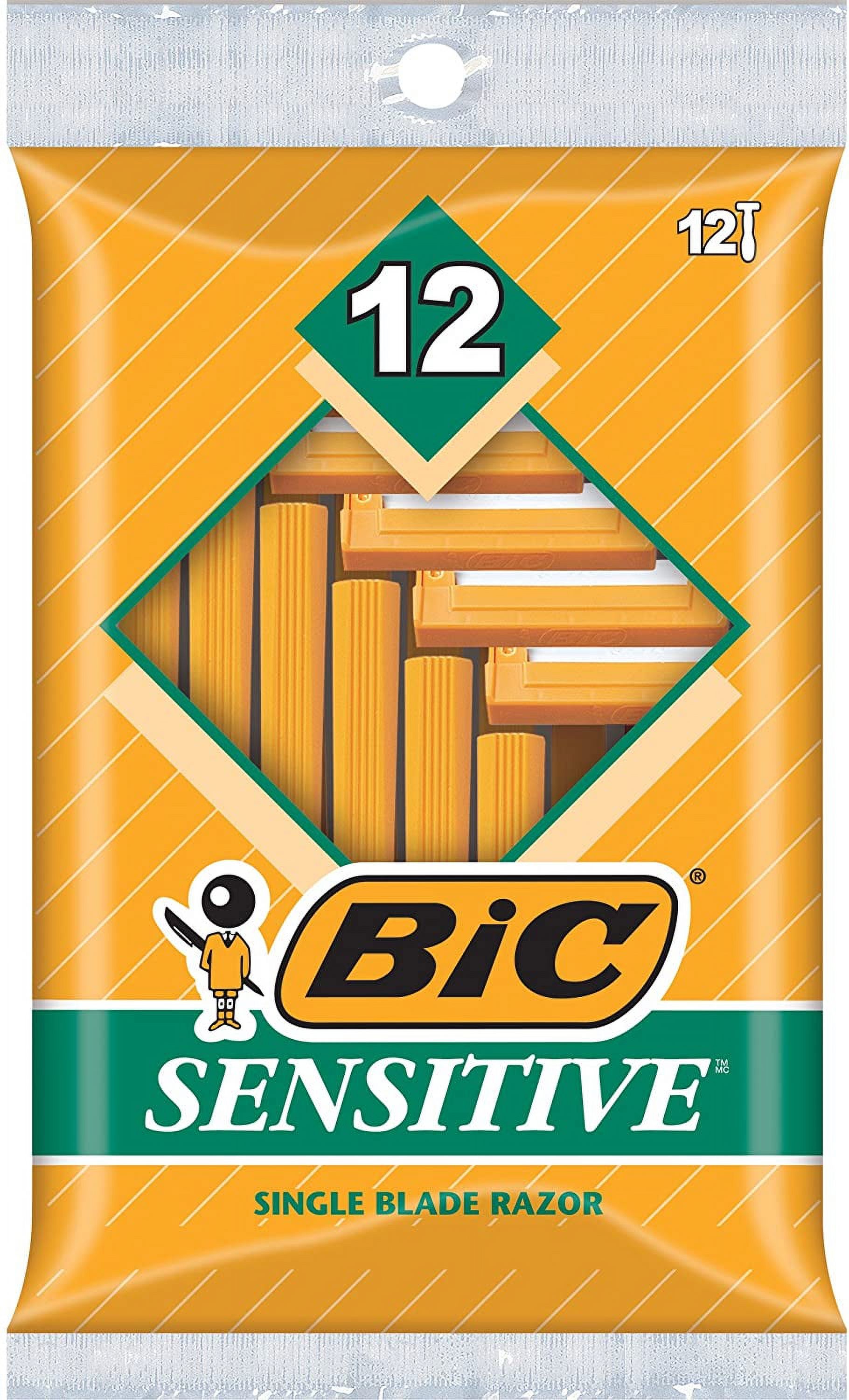 2 Pack - BIC Sensitive Shaver Disposable Razor 12 ea BIC