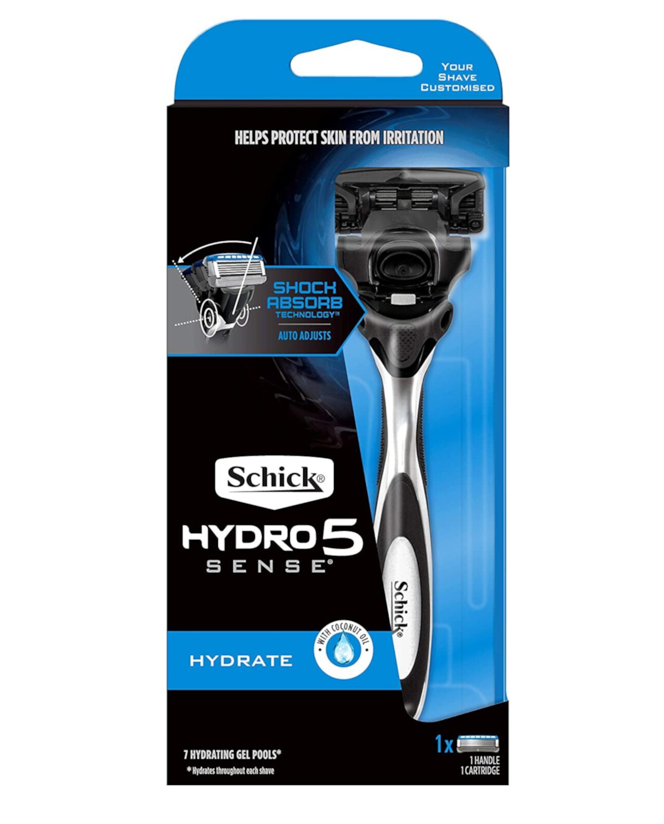 Schick Hydro 5 Sense Hydrate, Razor with 1 Refill Cartridge Schick