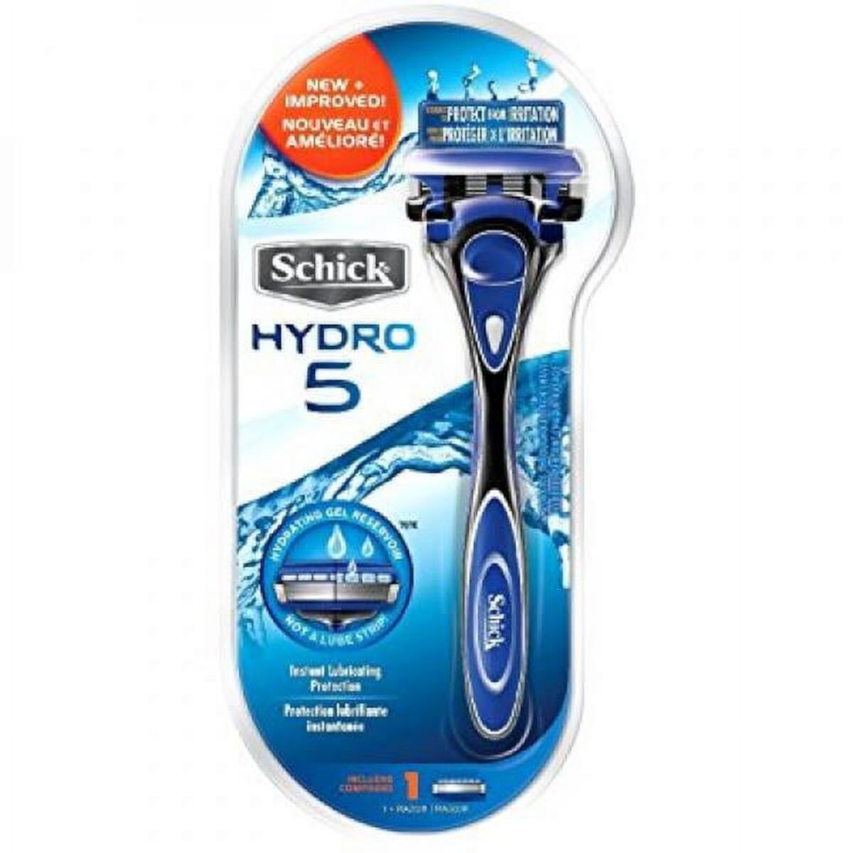 (4 pack) Schick Hydro 5 Razor (1 Razor Handle with 1 Cartridge) Schick