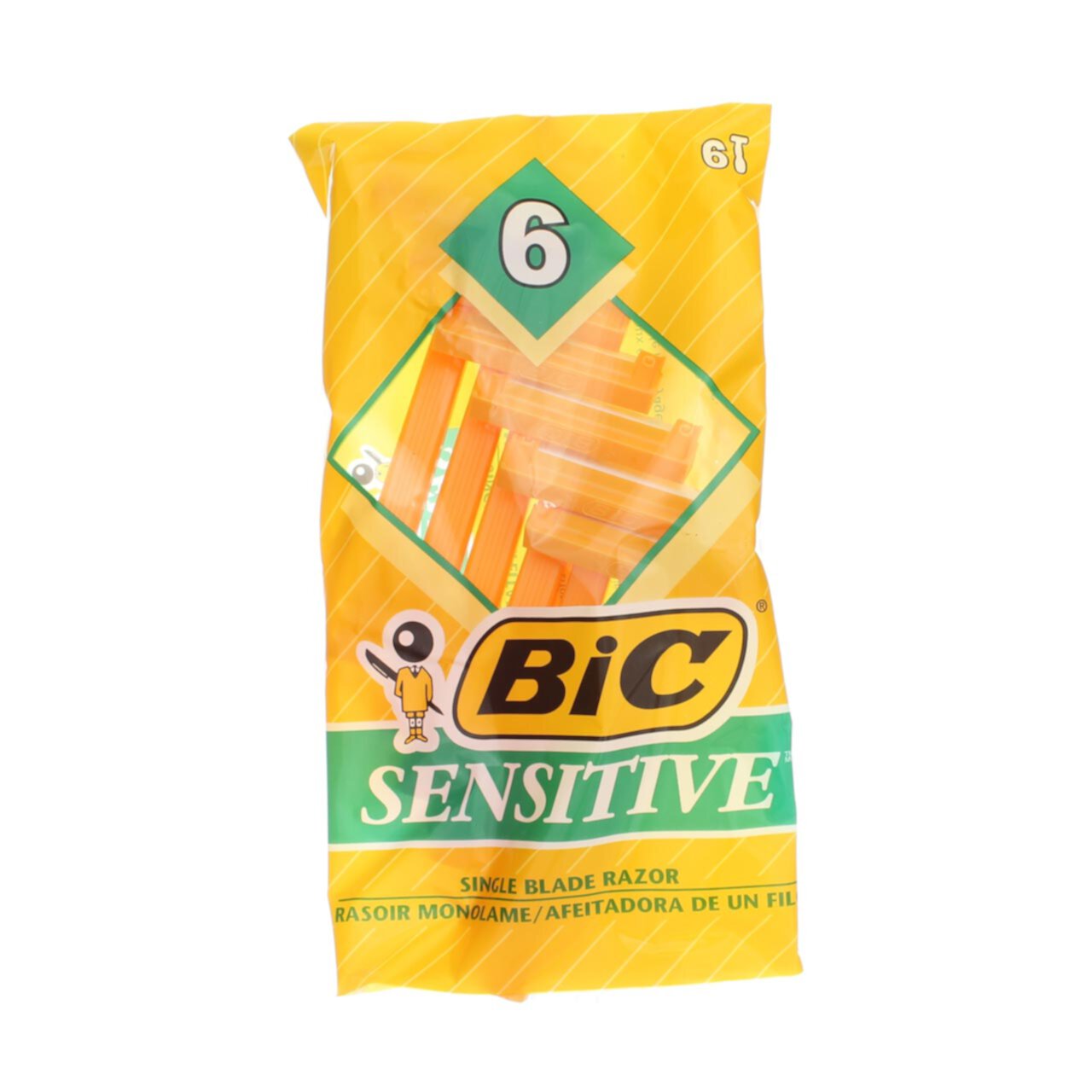 BIC Sensitive Shaver Disposable Razor 6 Each (Pack of 4) BIC