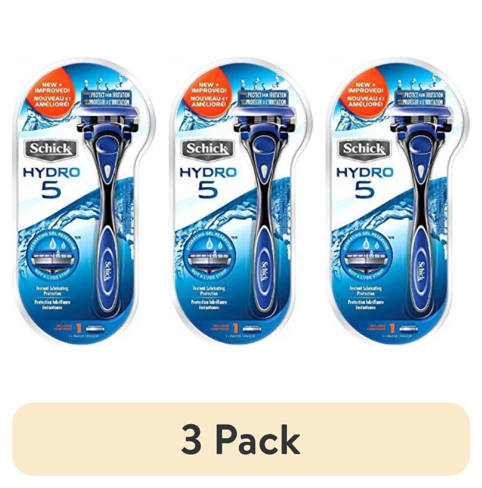 (4 pack) Schick Hydro 5 Razor (1 Razor Handle with 1 Cartridge) Schick