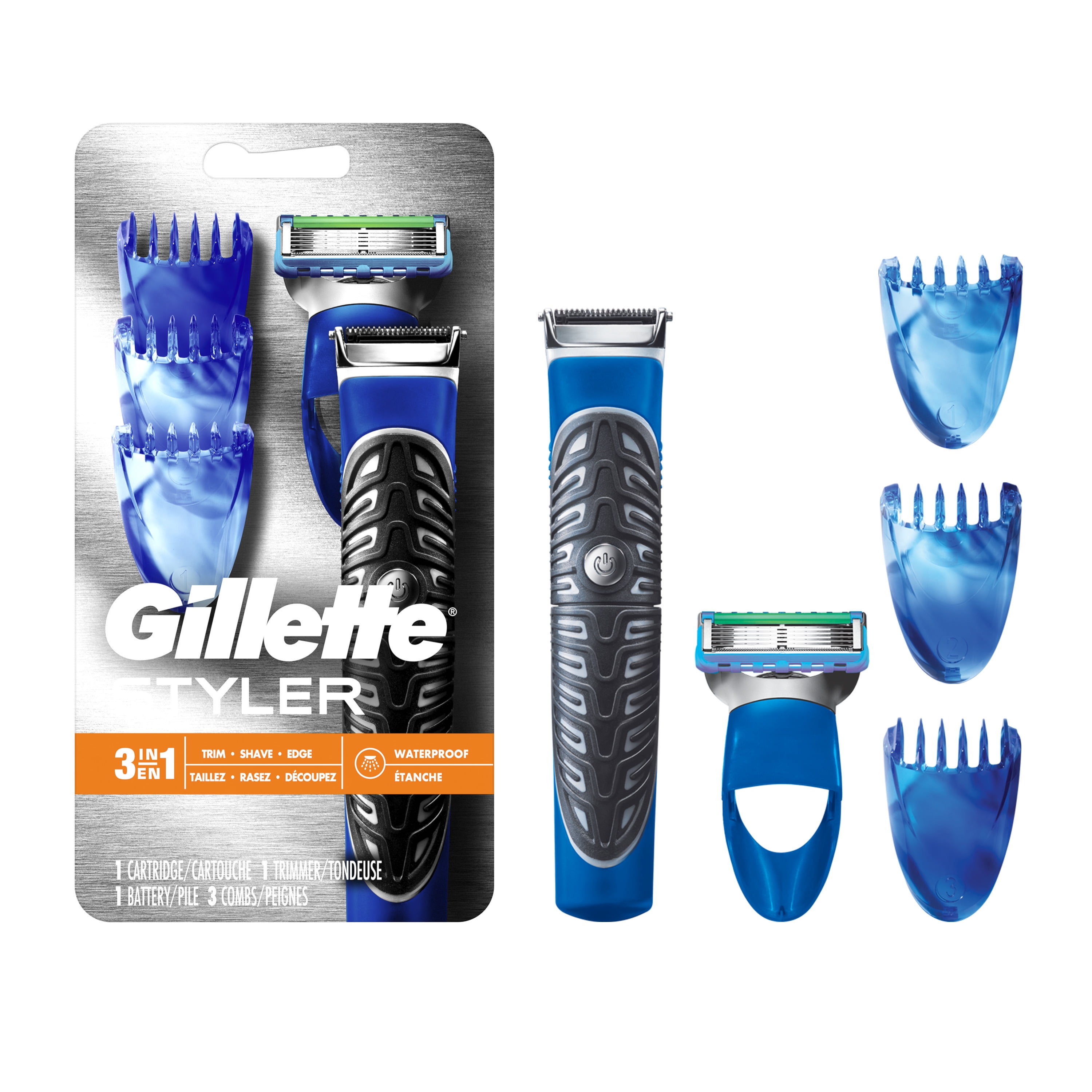 Gillette Fusion Men's Precision Beard Trimmer, Razors and Edger, Blue Visit the Gillette Store