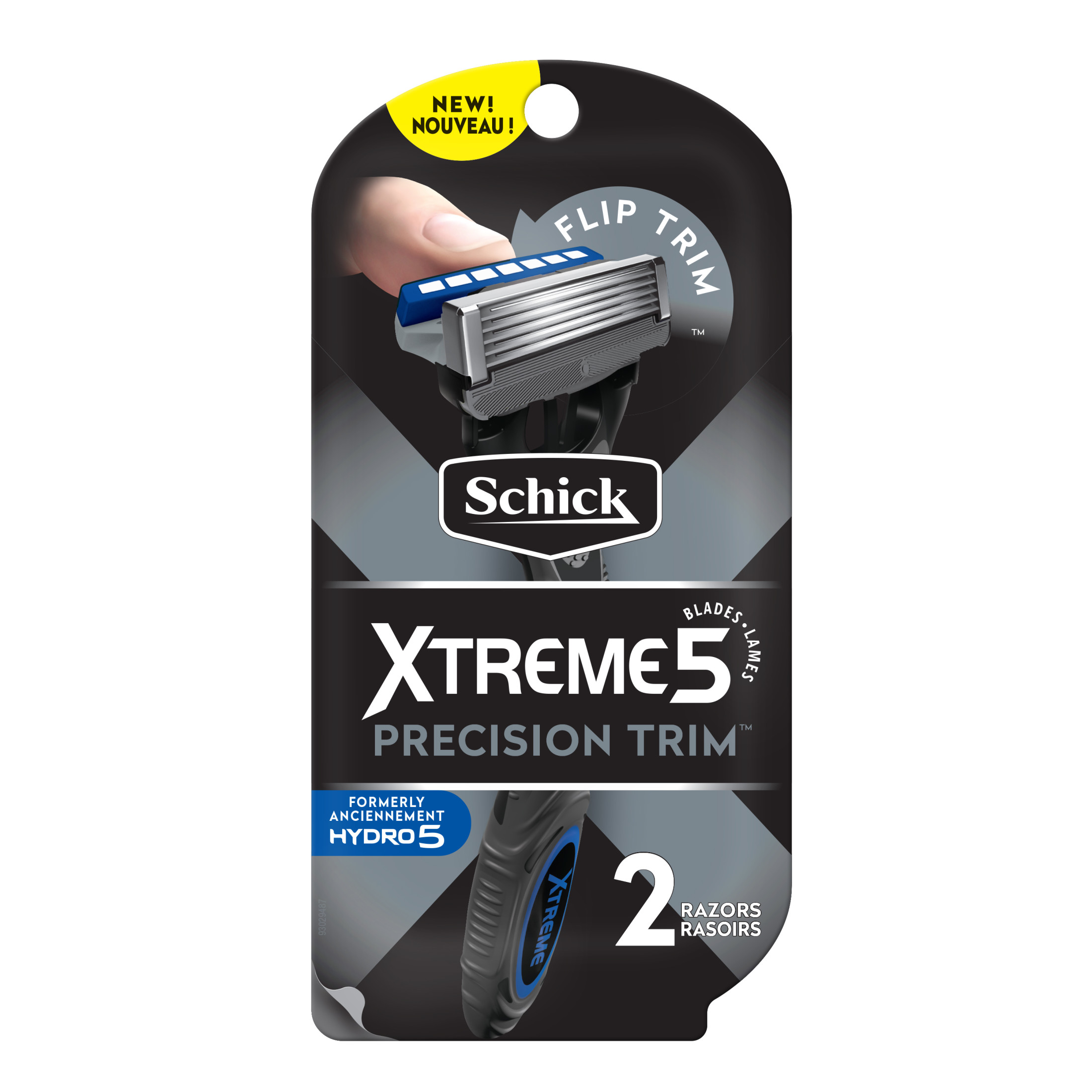 Schick Xtreme 5 Precision Trim Disposable Razor, 2 Ct Schick