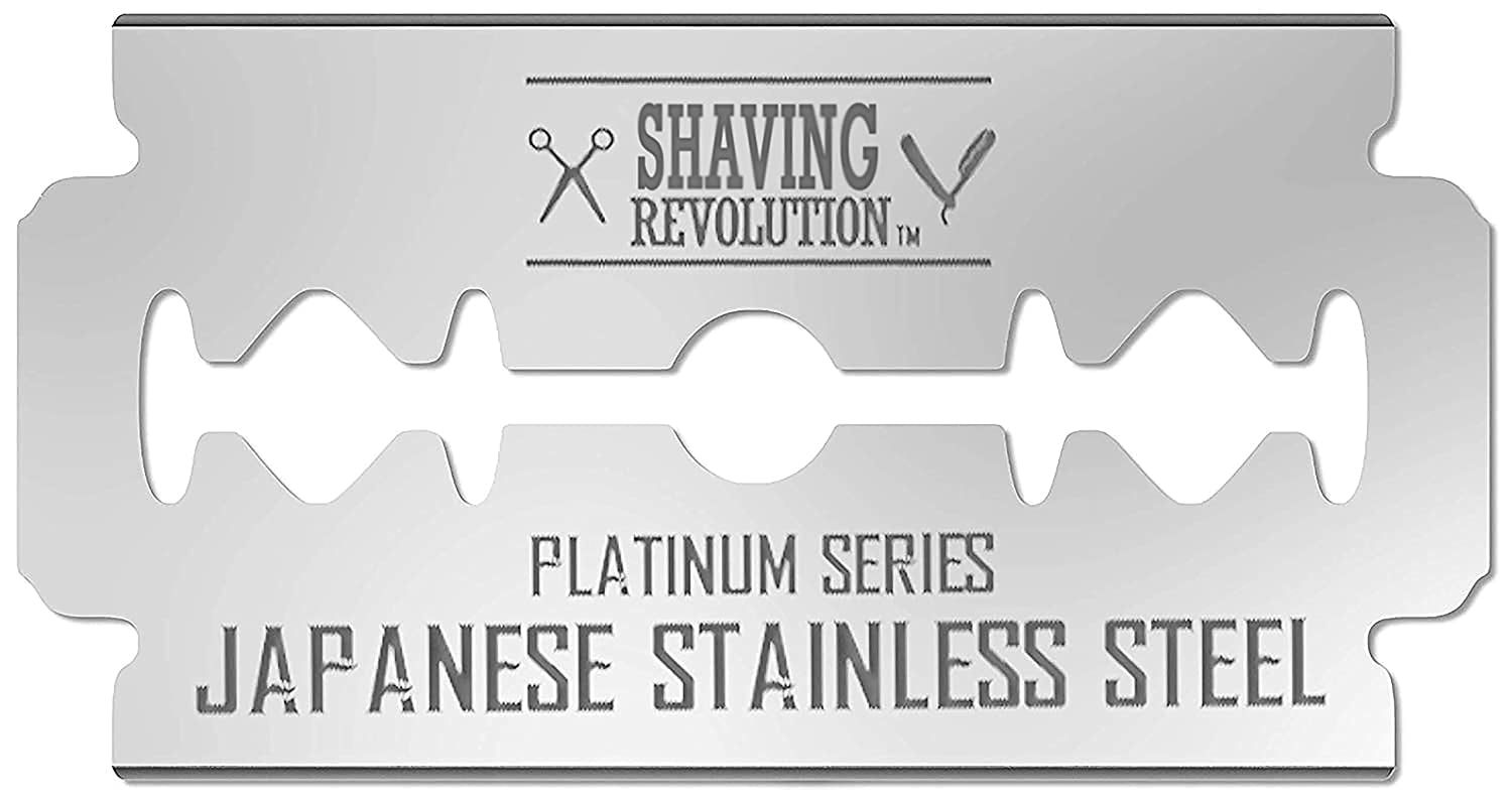 Viking Revolution - Double Edge Razor Blades - Men's Safety Razor Blades for Shaving Japanese Steel - 50 Count Viking Revolution