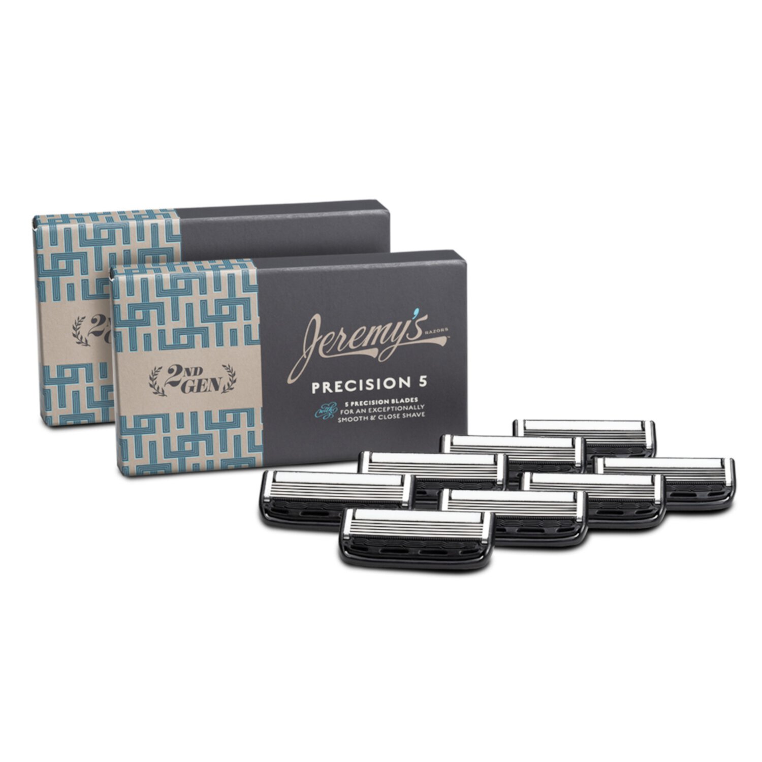 Jeremy's Razors 2nd Gen Precision 5 Subscription Refill 8-CT Jeremy's Razors