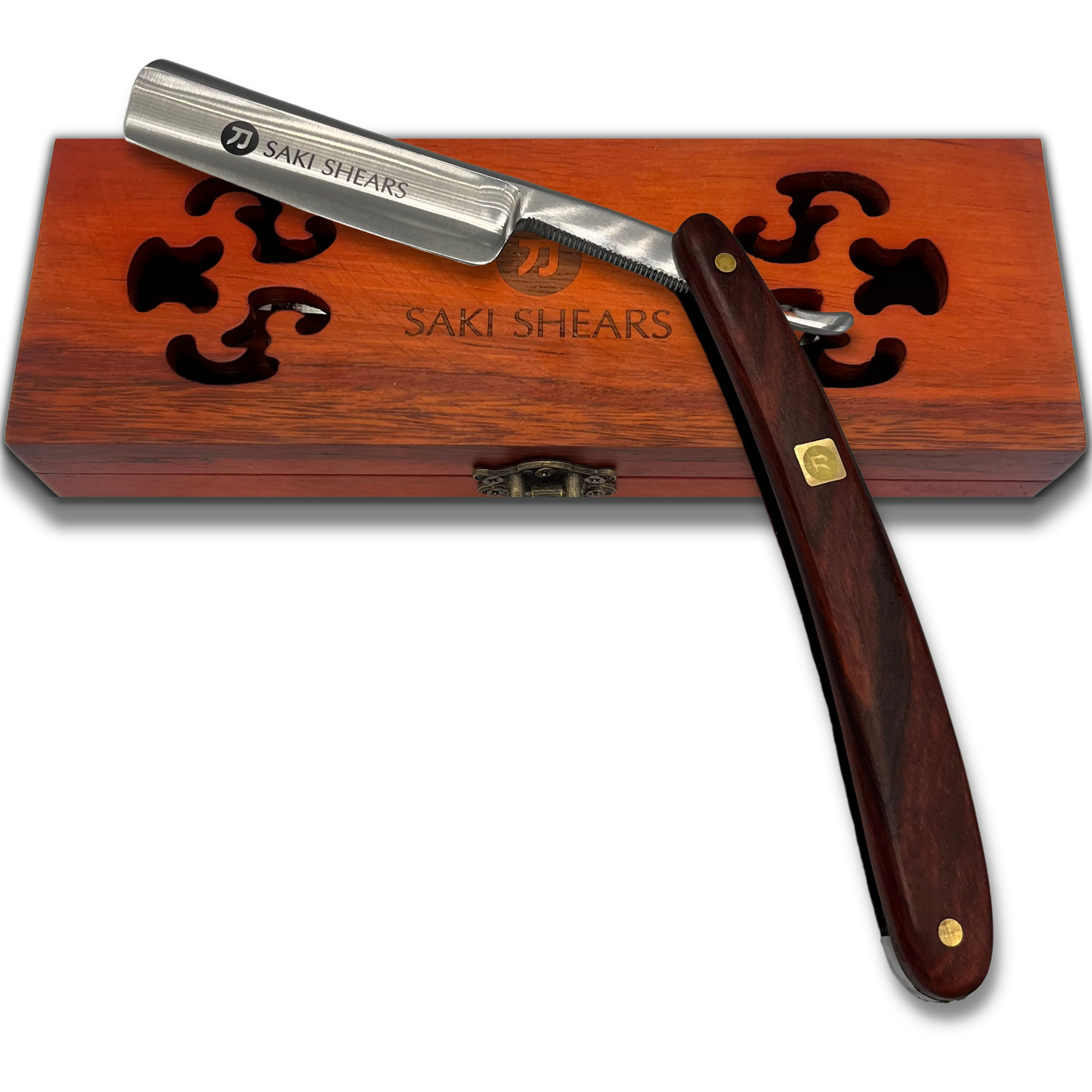 Professional Straight Razor for Men - Kiru Cut Throat Traditional Shave Saki Shears