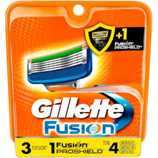 Gillette Fusion Manual Men's Razor Blade Refills, 4 Visit the Gillette Store