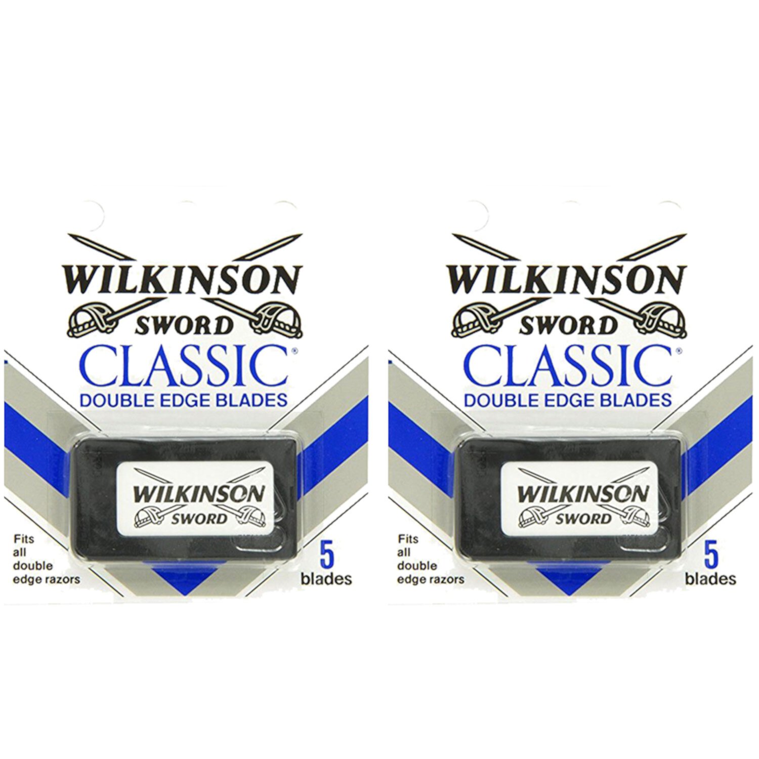 (2 Pack) Wilkinson Sword Classic 5 Double Edge Blades Wilkinson Sword