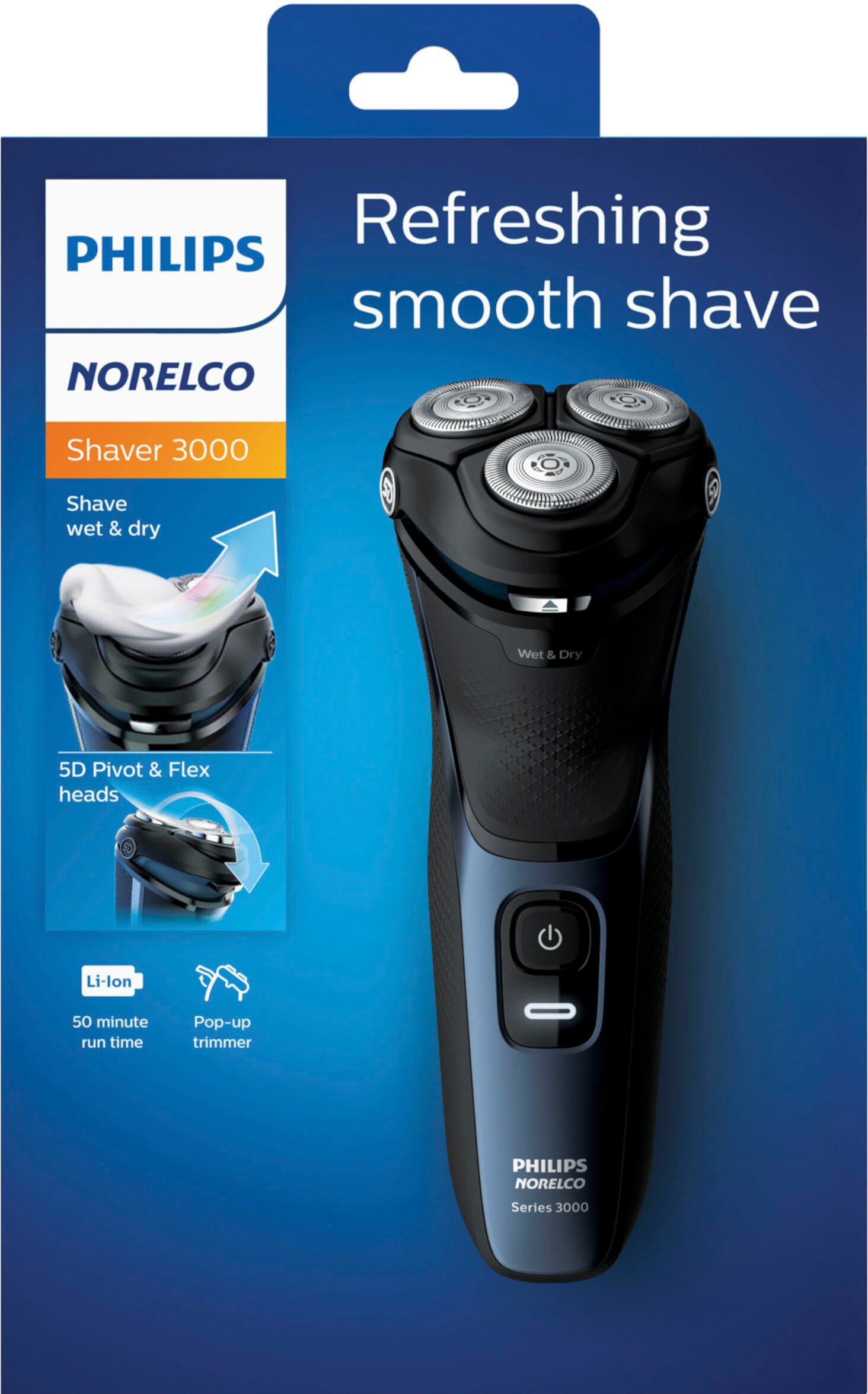 Philips Norelco Rechargeable Wet/Dry Electric Shaver S3134/84 Philips