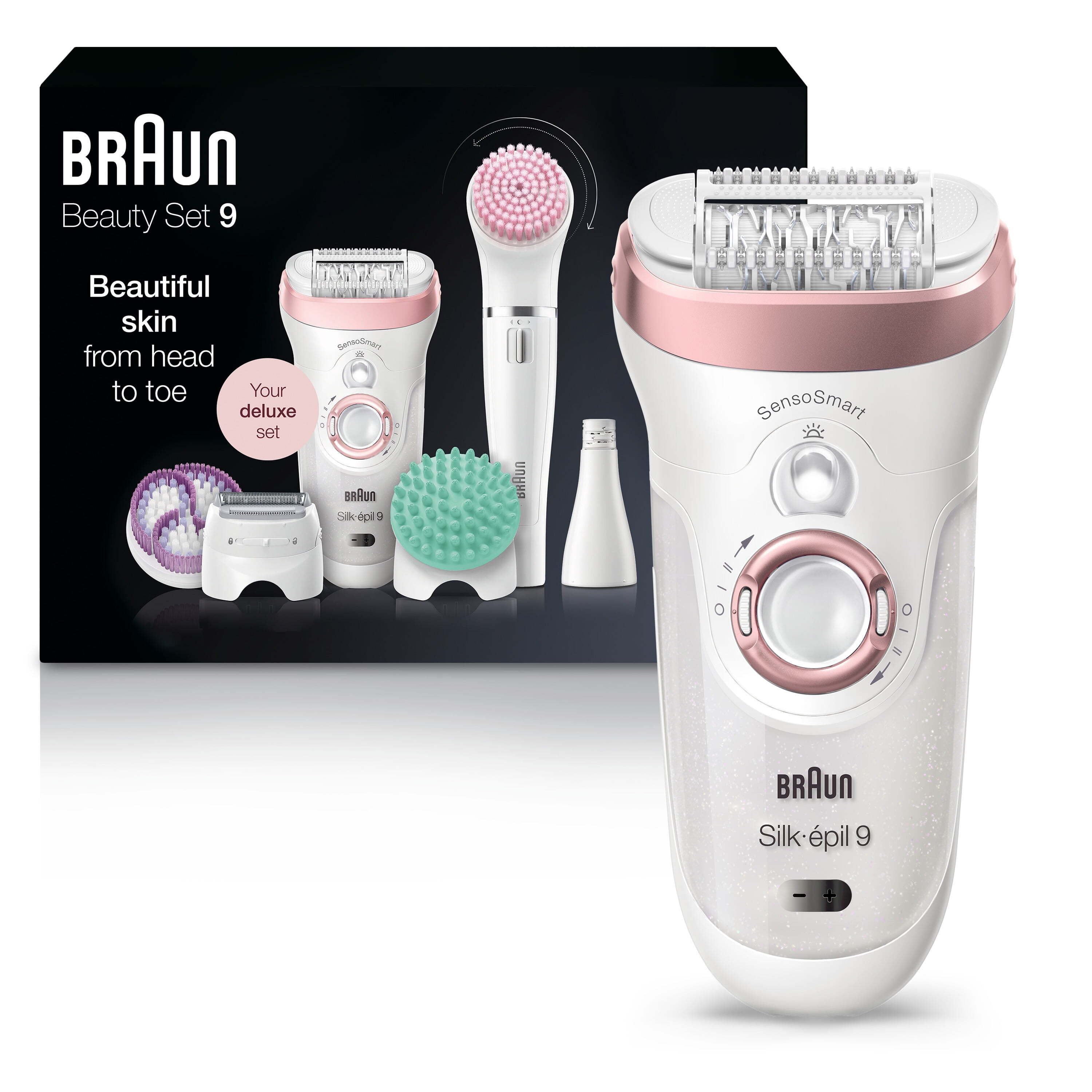 Эпилятор Braun Silk-Epil Beauty Set 9, 7-в-1 для удаления волос, влажный и сухой, до 50 мин работы Braun