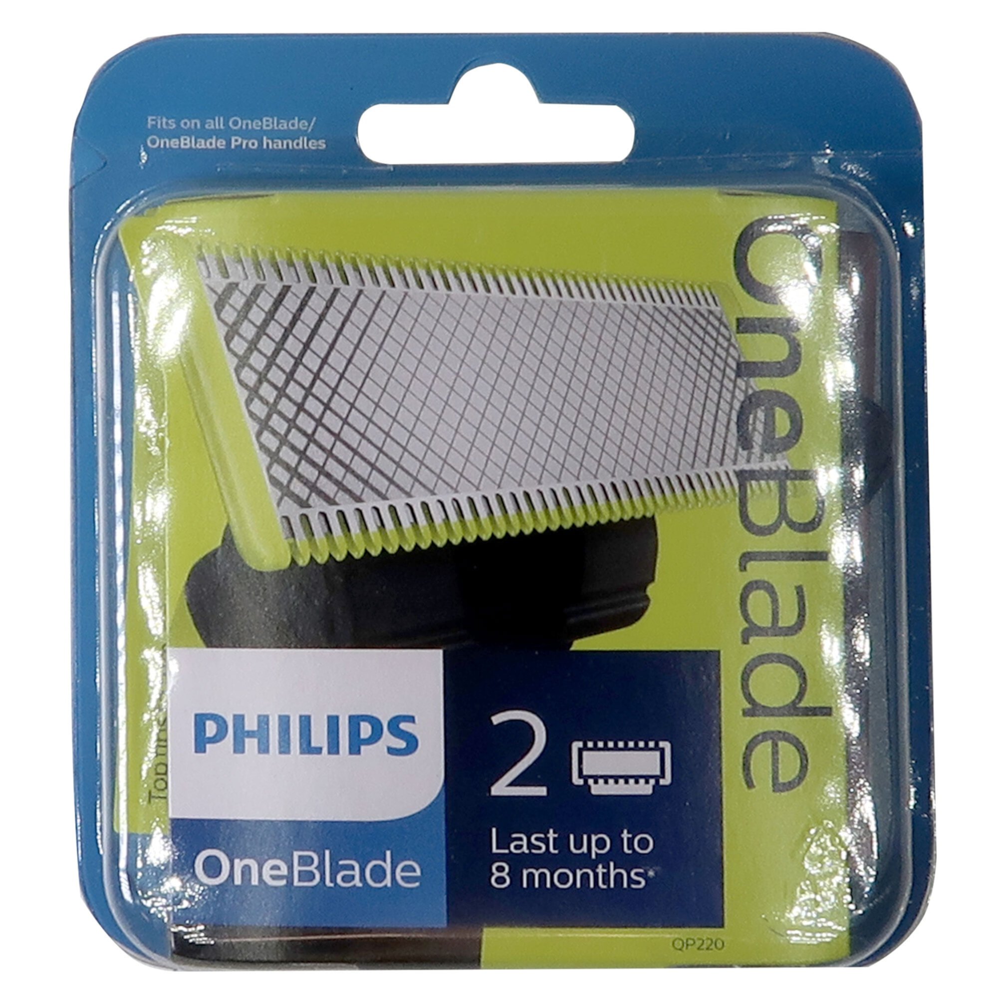 Лезвия для бритья Philips OneBlade 2 шт - для стрижки и ухода за телом Philips