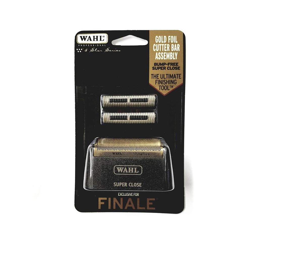 Wahl Professional 5 Star Series Finale Shaver Replacement Super Close Gold Foil & Cutter Bar Assembly, Hypo-Allergenic, Super Close, Bump Free Shaving for Professional Barbers and Stylists-Model 7043 Wahl