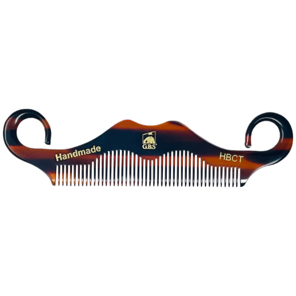 Mens Mustache Comb - Handle Bar Style - 5 1/4" Long G.B.S