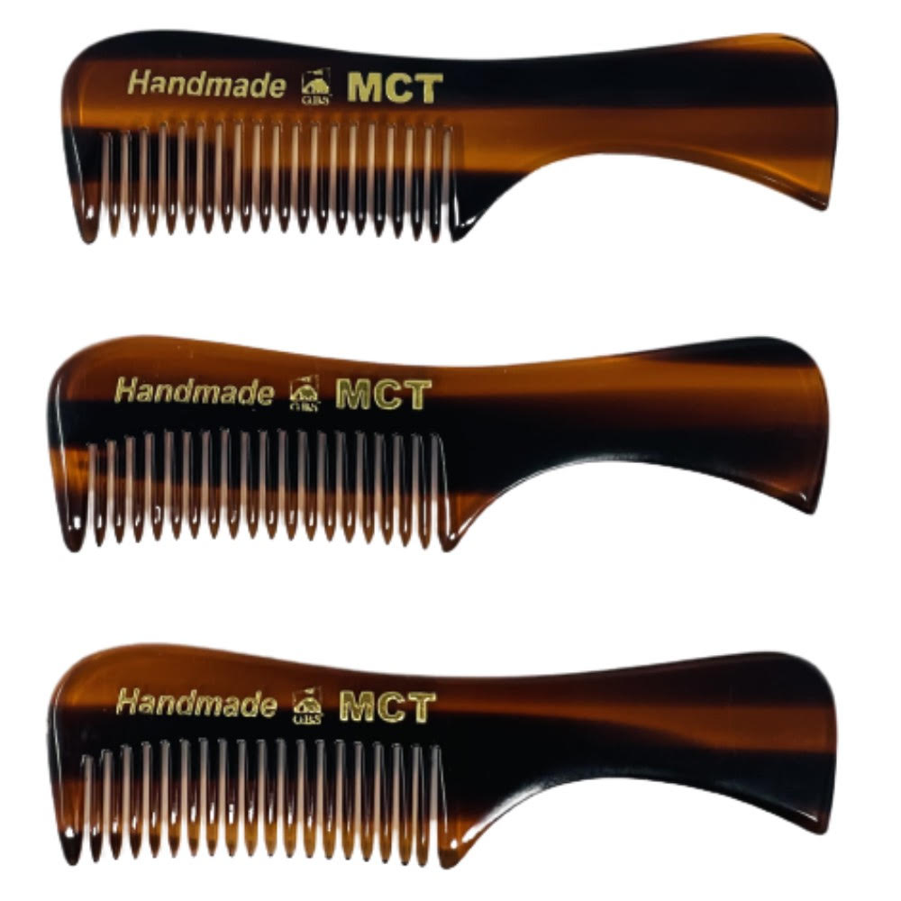 G.B.S MCT Beard & Mustache Comb For Men Grooming - Pack of 3 G.B.S