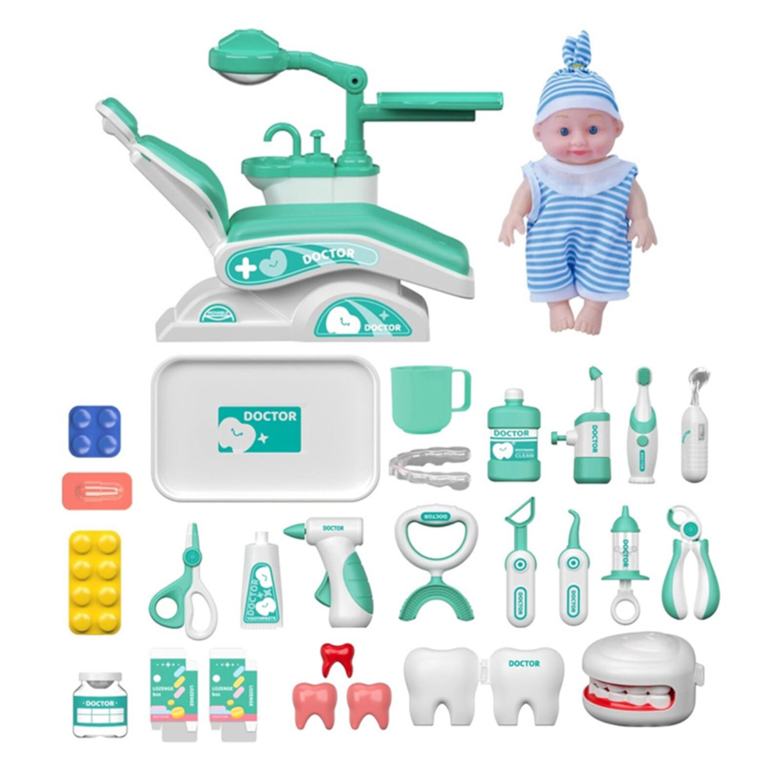 Miarnea Doctor Kit for Toddlers 3-5, Pretend Dentist Play Set, Kids Doctor Playset Toys for Age 2-4 for Boys Girls 2024 New Miarnea