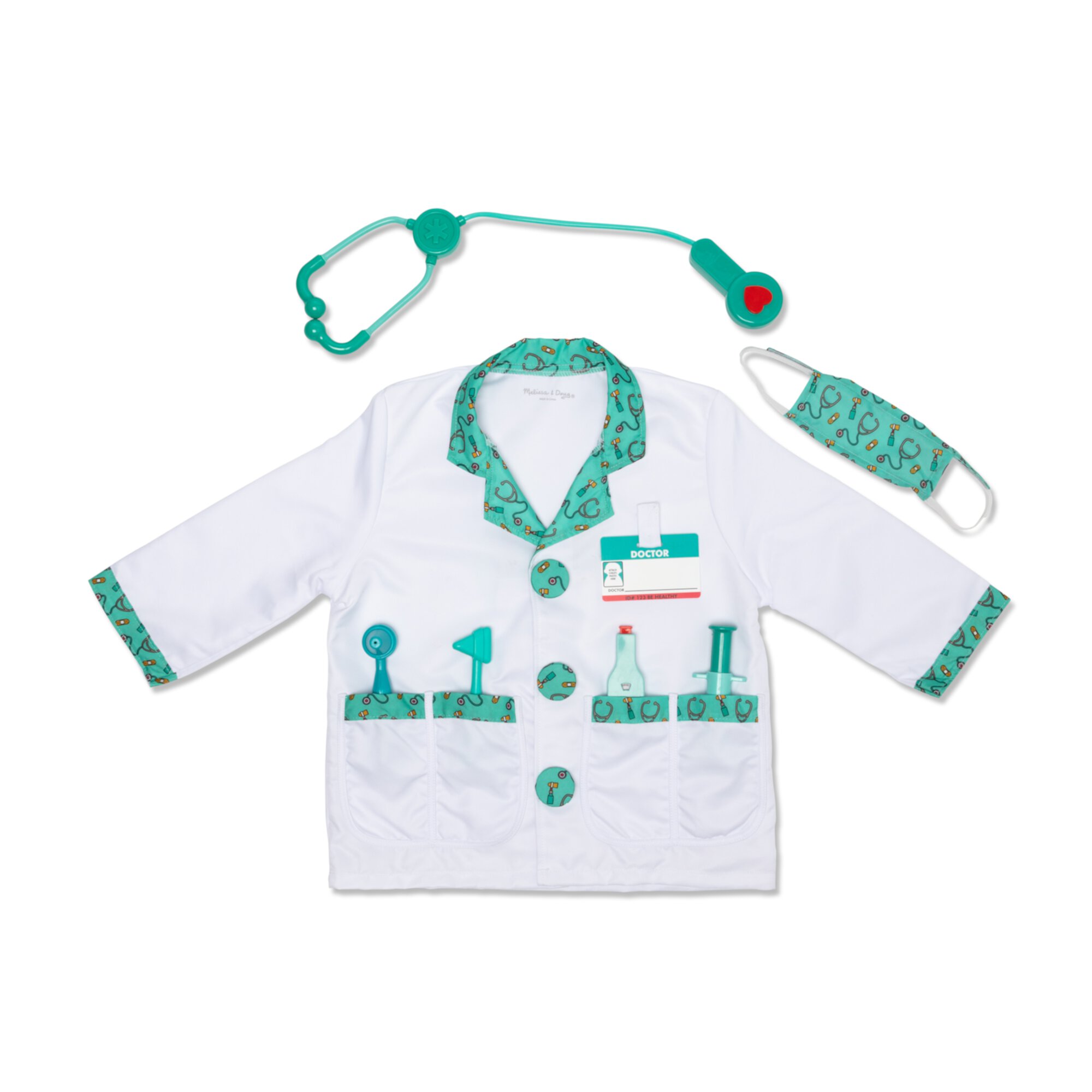 Melissa & Doug Doctor Role Play Costume Dress-Up Set (8 Pcs) Melissa & Doug