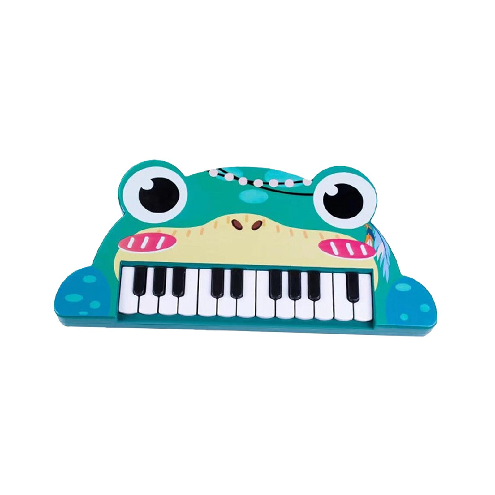 22 Keys Piano Animals Piano Keyboard Toy Portable Toddlers Piano Toy Electronic Organ for Boys Girls 3 4 5 6 Year Old Kids Frog STARTIST