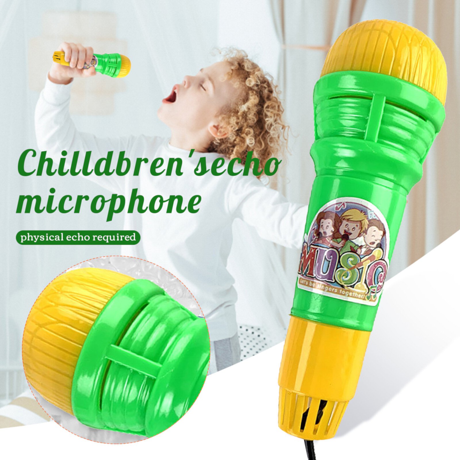 Learning Education Toys Microphone Toys, Children's Toys, Physical-Echo Microphone, Toddler Toys ABS Sehao